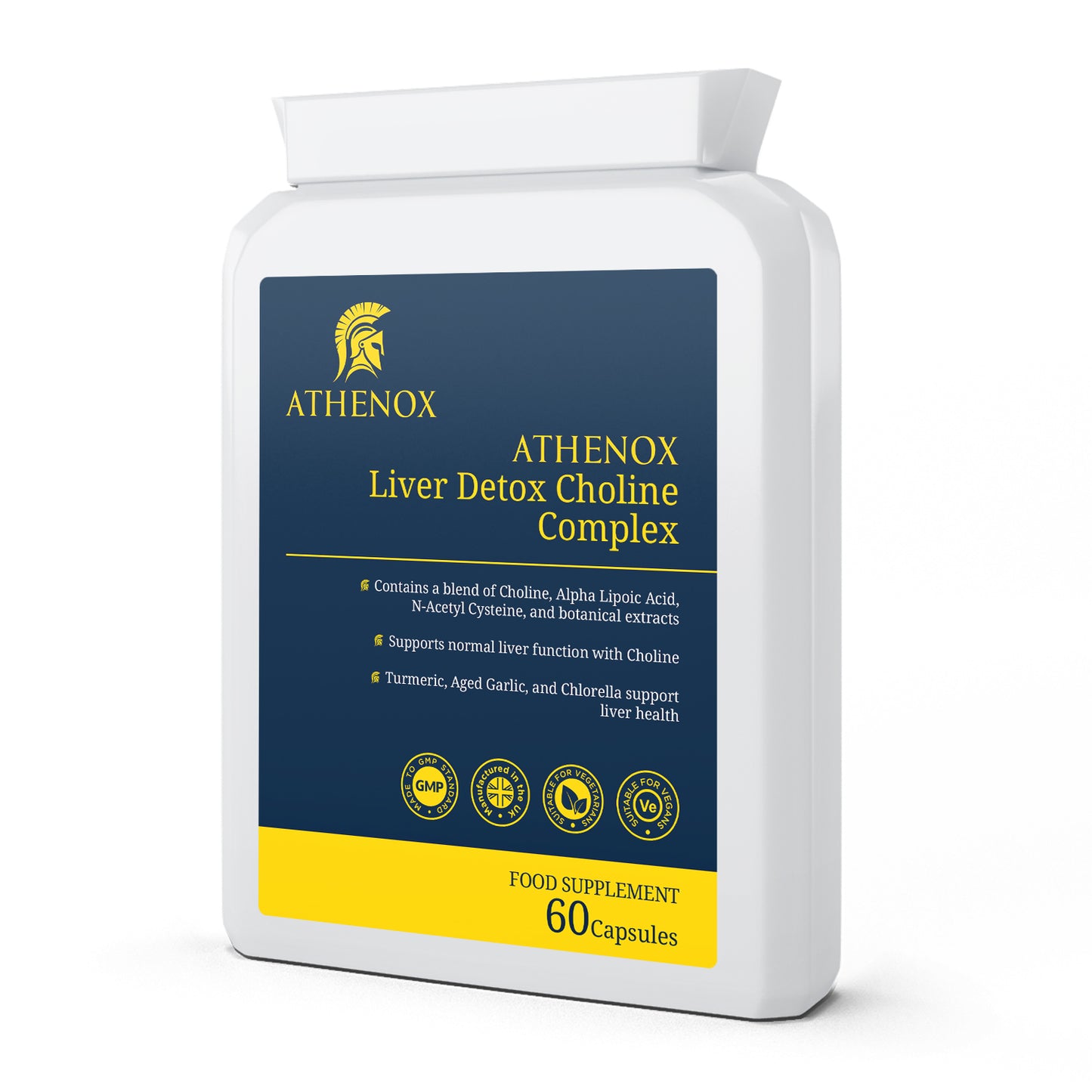 ATHENOX Liver Detox Choline Complex | Advanced Liver Support | 60 Capsules