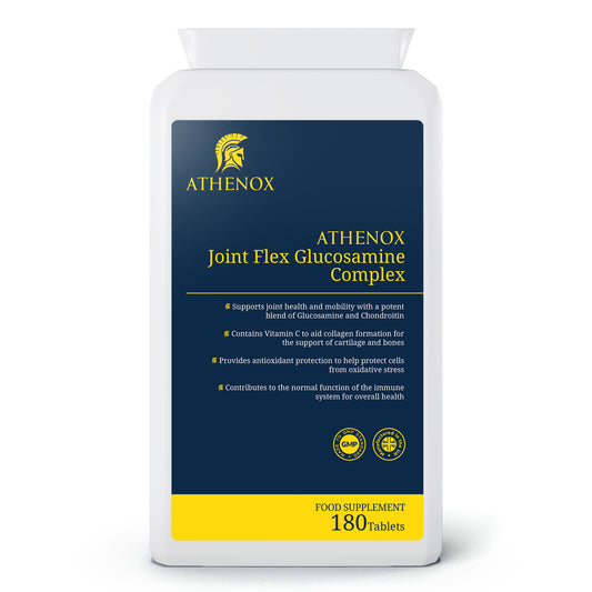 ATHENOX Joint Flex Glucosamine Complex | Advanced Joint Support with Vitamin C | 180 Tablets