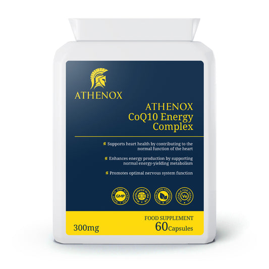 ATHENOX CoQ10 Energy Complex | High-Potency Coenzyme Q10 Supplement | 300mg | 60 Capsules