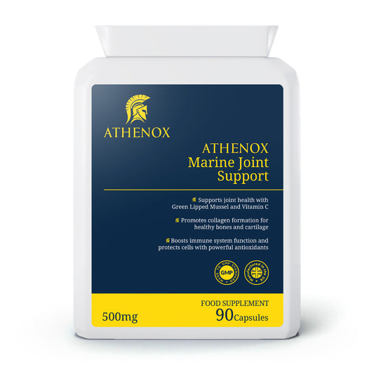 ATHENOX Marine Joint Support | Green Lipped Mussel & Vitamin C | Advanced Joint Care | 90 Capsules