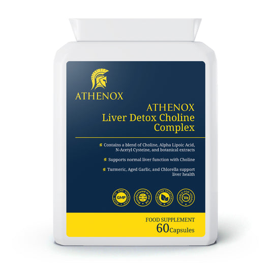 ATHENOX Liver Detox Choline Complex | Advanced Liver Support | 60 Capsules